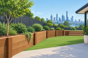 Timber Sleeper Walls for Better Melbourne Yards